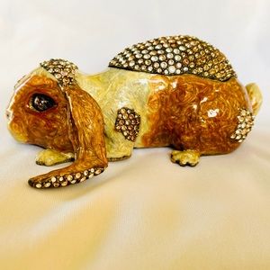 Jay Strongwater Crystal Rabbit Box